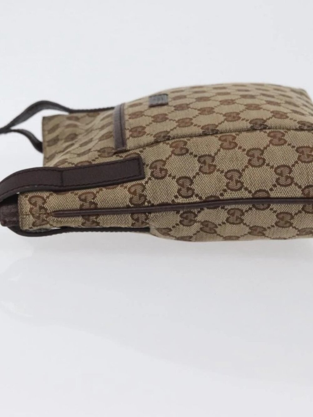 GUCCI GG Canvas Shoulder Bag Beige Silver - Picture 7 of 16